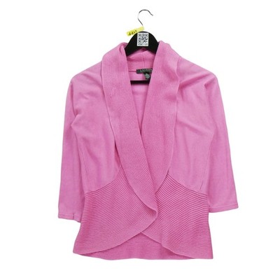 Lauren Ralph Lauren Damen-Strickjacke Rosa Groesse M #QWE1109