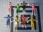 8 VINTAGE MIGHTY MORPHIN POWER RANGERS BENDABLE 5" FIGURES 1 ea. dble pink