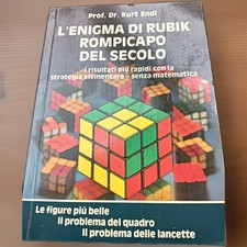 L'Enigma di Rubik Rompicapo Cubo Magico Vintage Manuale Soluzione Kurt Endl 1981