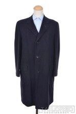 Abrigo de Lujo para Hombres KEITH-CARLTON PRAGER'S Vintage Azul LANA VICUNA 40/GRANDE