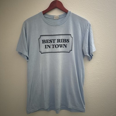 70s Best Ribs In Town True Vintage Shirt Retro BBQ Graphic Tee