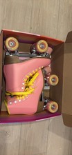 Impala Rollerskates Size 6 pink/yellow with protective pads