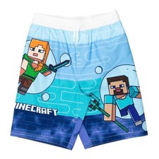 MINECRAFT LOGO SWIM TRUNKS - Size 5-6