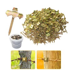 100pcs 2inch Steel Wire Fencing Staples for Softwoods,Reuse Fence Staple Fast...