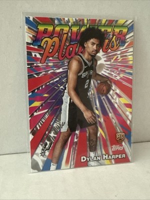 2025 Topps Dylan Harper RC Power Players Sparkle Holo Foil #PP-17 Spurs Rookie