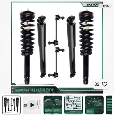 For Ford Fusion 2010 2011 2012 Complete Struts Assemblies & Shocks Sway Bar Kit