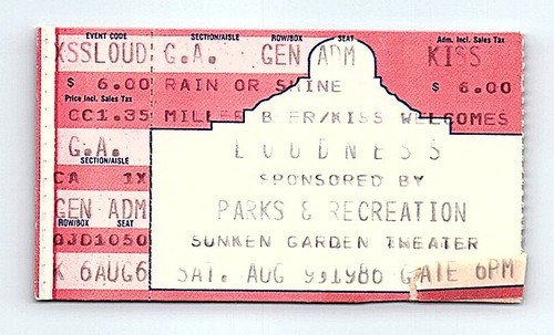 Loudness Concert Ticket Stub August 9 1986 San Antonio Texas Sunken Jardin - Photo 1 sur 7