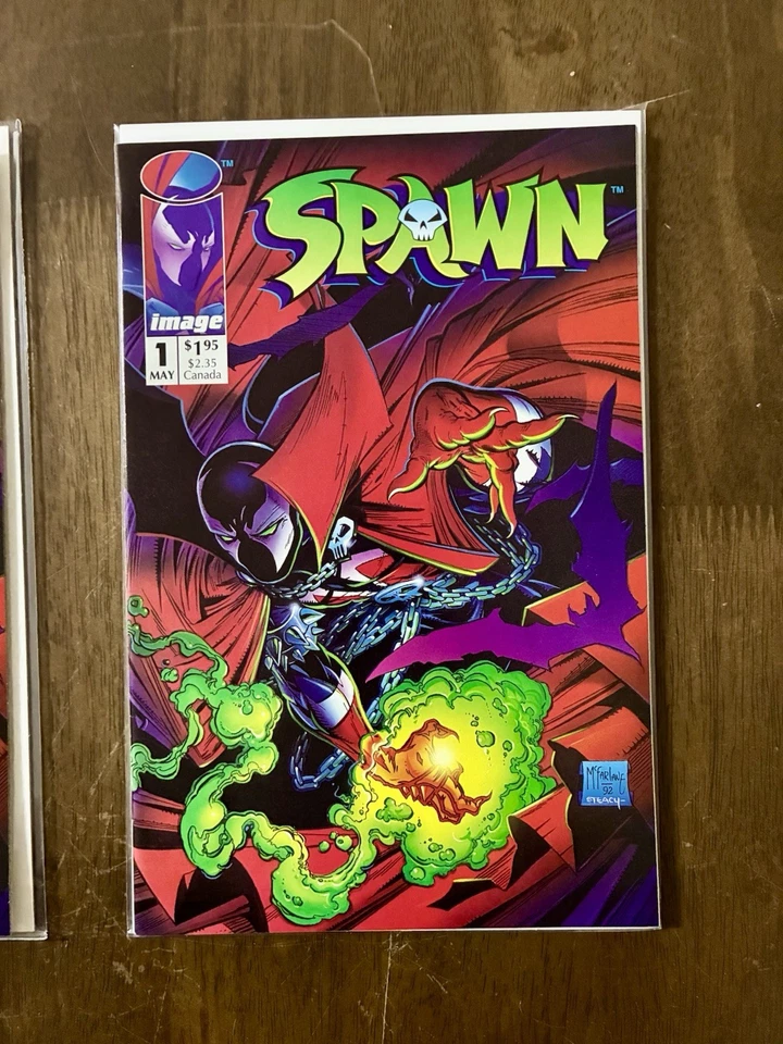 Spawn #1 / Spawn # 1 внутренняя обложка издание ошибок / 2 книги лот Image Comics 1992 - Изображение 3 из 4