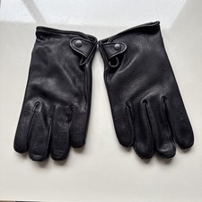 Red Wing Shoes Deer Skin Driver Gloves - Black- XL - Made In USA By Hand