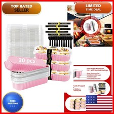 Orlashop Mini Loaf Pans Lids And Spoons Sealing Sticker,6.8oz Cake Pans Baking