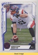 2020 Upper Deck CFL Blue Kristian Matte #89 READ r6v