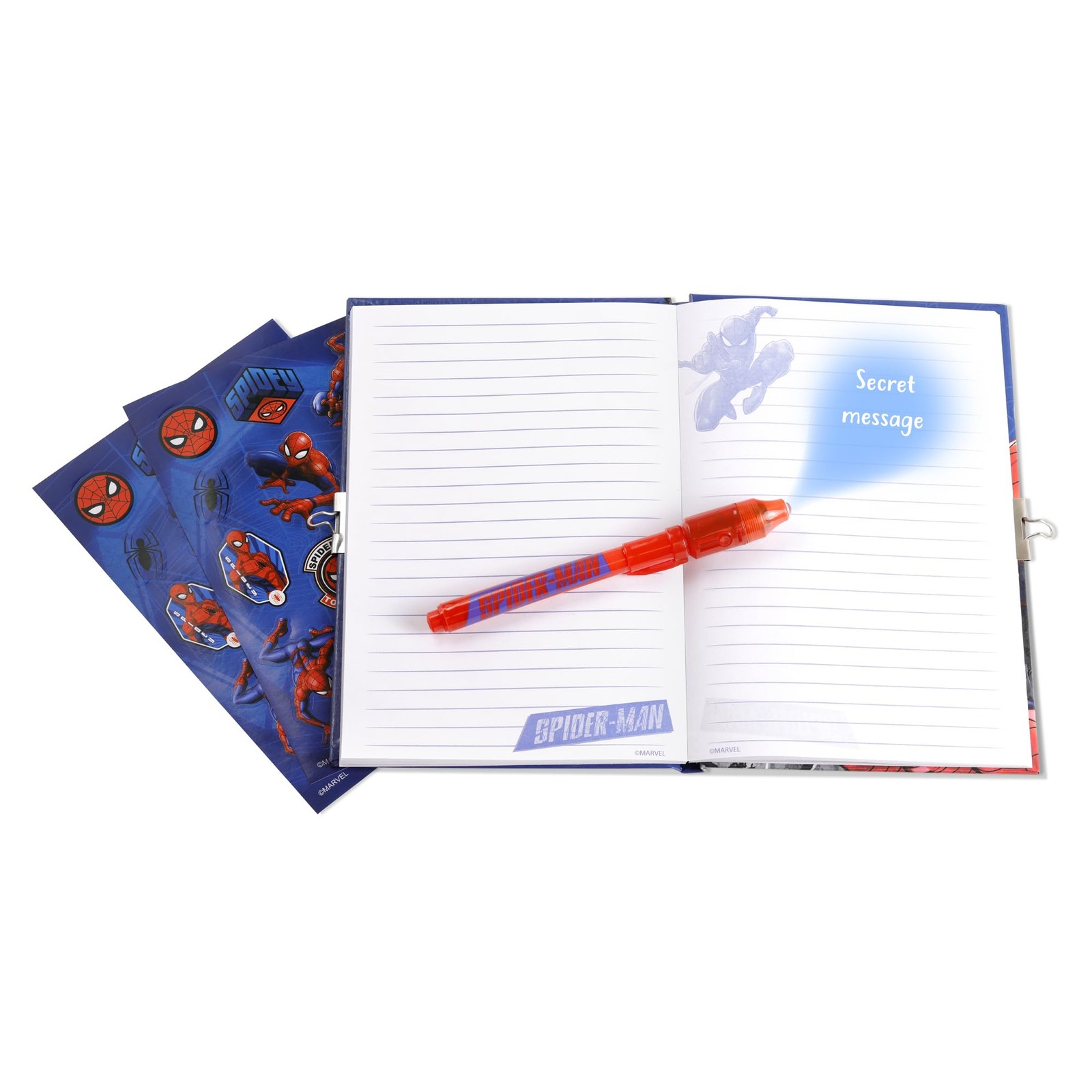 Disney Spider-Man Kids Magic Pen and Secret Diary Notebook Stationery Gift Set 4290₽