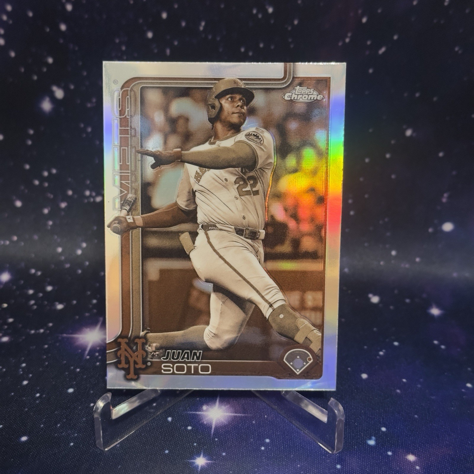 2025 TOPPS CHROME SEPIA REFRACTOR #200 JUAN SOTO NEW YORK METS