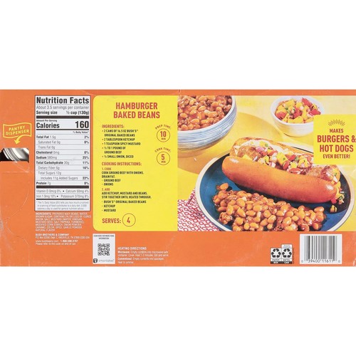 Bush's Original Baked Beans, 16.5 oz, 8 ct. - 第 2/5 張圖片