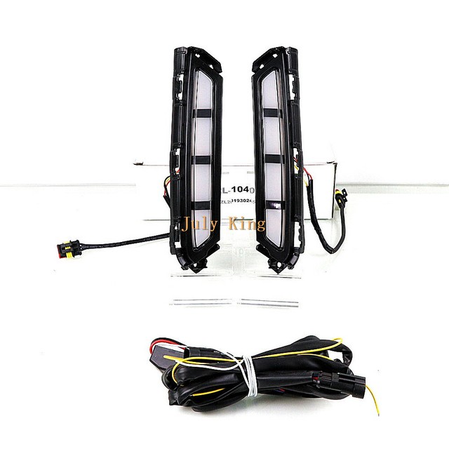 Daytime Running Lights for Hyundai Elantra 2019+, White DRL Yellow Turn