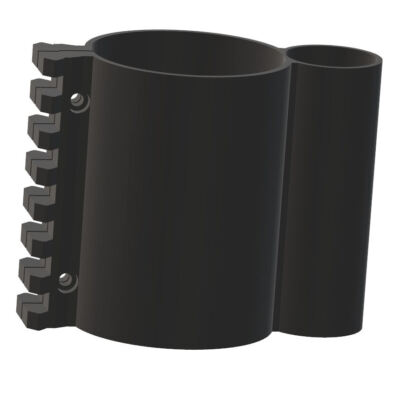 AEA Zeus Bottle Clamp 75mm mit Picatinny-Aufnahme für Zubehör, Weaver, Klemme