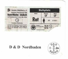 Ticket / Eintrittskarte  1969  Pokal - Endspiel   Bayern München - FC Schalke 04