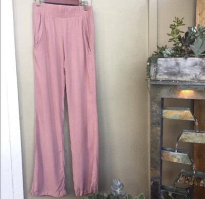 Anthropologie Drew Brand Pink Wide Leg Pants M
