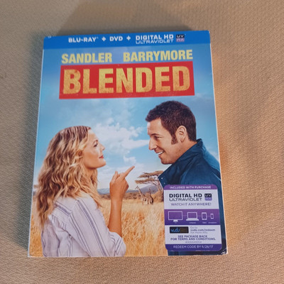 Blended (Blu-ray/DVD, 2014) Adam Sandler, Drew Barrymore W/ Slipcover