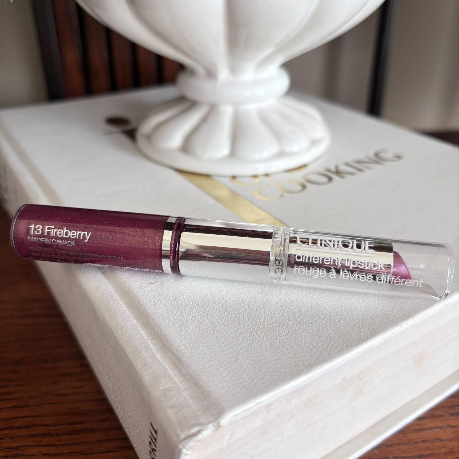 New Clinique Wand 33 Raspberry Glace Lipstick 13 Fireberry Lip Gloss eBay