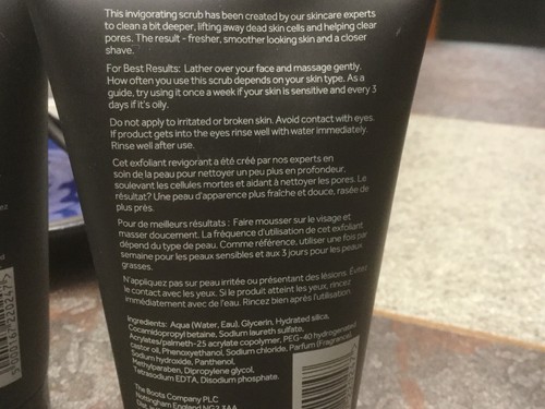 2) No7 MEN’S ENERGISING FACE SCRUB ENERGISANT EXFOLIANT VISAGE 5OZ. FANTASTIC!! - Picture 4 of 4