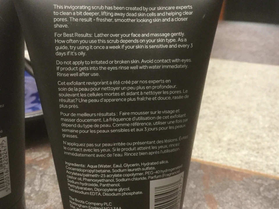 2) Nº7 EXFOLIANTE FACIAL ENERGIZANTE PARA HOMBRE ROSTRO EXFOLIANTE ENERGIZANTE 5OZ. ¡FANTÁSTICO!! Foto 4 de 4