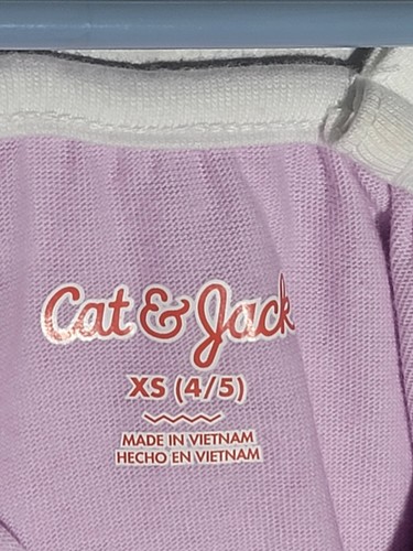 Cat & Jack Girls’ Romper Light Purple w/Dots XS (4/5) - Picture 4 of 4