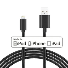 For iPhone 11 12 13 14 Plus Pro Max MFi USB Cable 6ft Certified Charger Cord