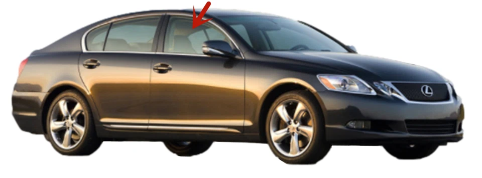 Se adapta a Lexus GS300 GS350 GS430 GS450 GS460 pasajero puerta delantera derecha ventana vidrio Foto 2 de 4