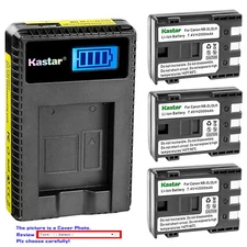 Kastar Battery LCD Charger for Canon NB-2L NB-2LH & Canon MV5iMC MV6iMC MV790
