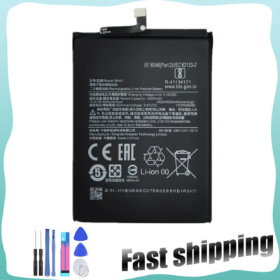 For Xiaomi Redmi Note 9 Battery BN54 Replacement Tools