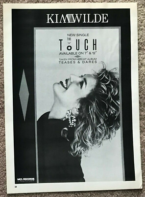 KIM WILDE - THE TOUCH 1984 full page UK magazine ad
