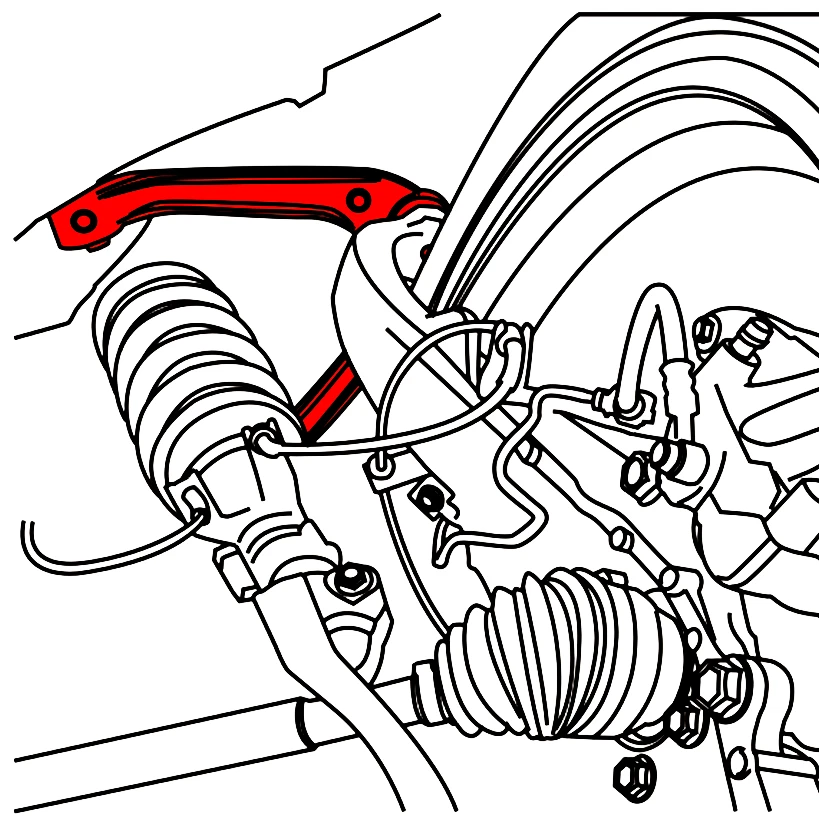 LYKT 2pcs Front Adjustable Upper Camber control Arm Kit for Lexus GS、IS、RC 13-20 - Image 2 of 4