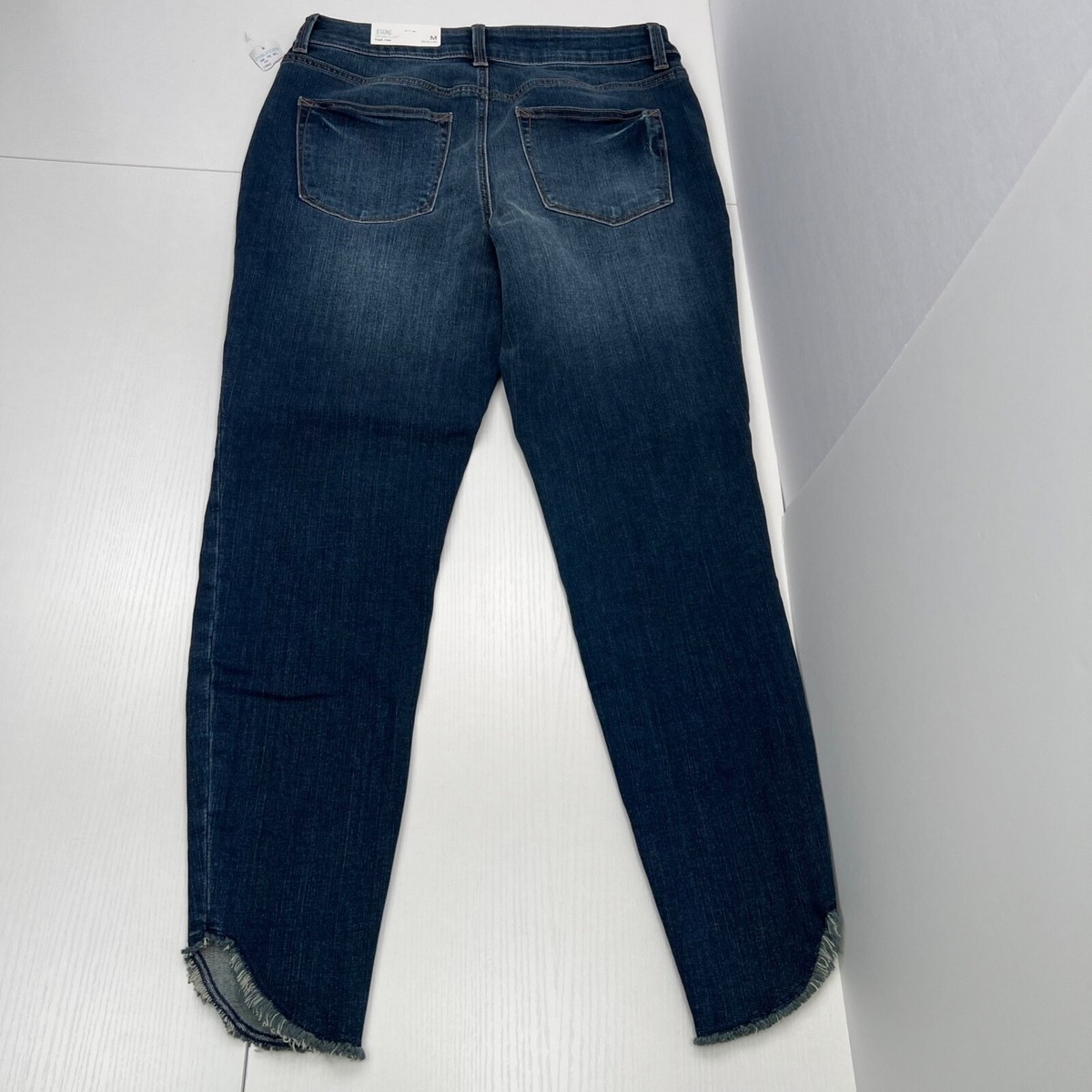 Maurices Womens JEGGING High Rise Distressed Blue Denim Jeans
