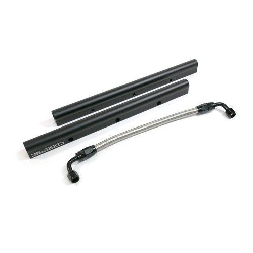 Velocity Billet Aluminum High Performance Fuel Rail Kit Black for LS3 L92 Engine - Bild 3 von 4