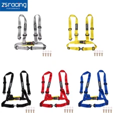 2" Adjustable 4 Point Racing Car Harness Belt Strap for JDM Seat Belt Safety