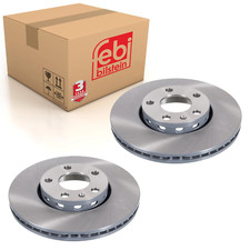 Pair of Front Brake Disc Fits Volkswagen Passat 4motion syncro Skoda Febi 08352