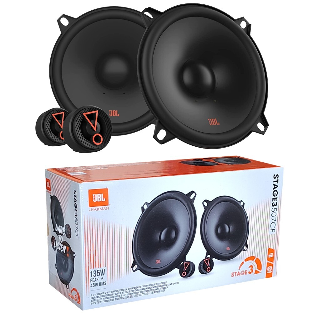 Coppia Altoparlanti Coassiali 5.25” Compatibili JBL Stage3 527 – 40W RMS, 200W Max, 3Ω, 91dB, Per Auto
