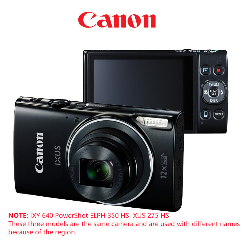 Canon IXY 640 PowerShot ELPH 350 HS IXUS 275 HS Black 20.2MP Canon IXY 640 PowerShot ELPH 350 HS IXUS 275 HS Black 20.2MP