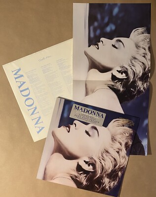 MADONNA True Blue 1986 US Sire LP PROMO + HYPE Papa Don't Preach +