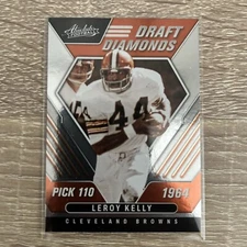 2022 Panini Absolute Football Draft Diamonds Leroy Kelly #DD-18 Cleveland Browns