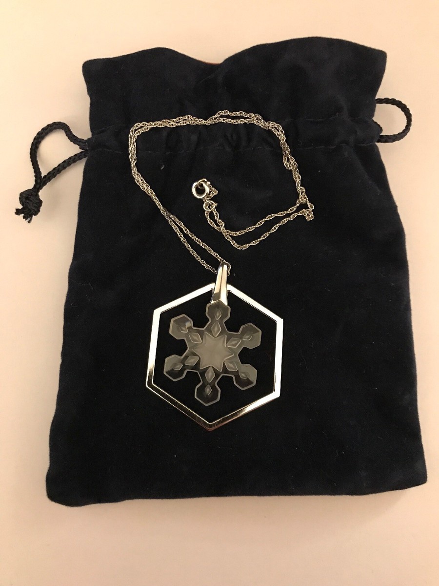 Swarovski Crystal 1981 1st Edition Snowflake Ornament W/Pendant