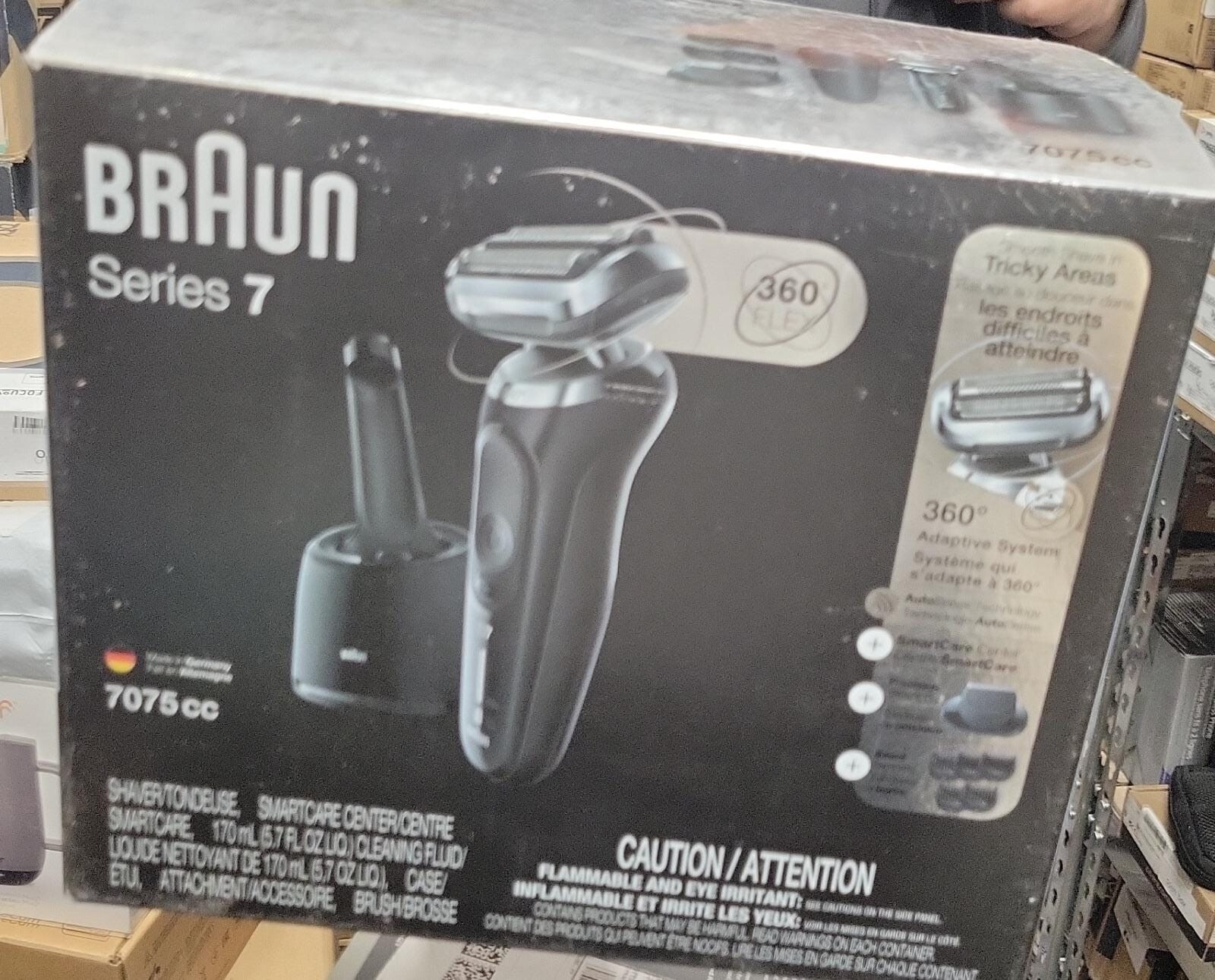 Braun Series 7 7075CC Electric Razor Shaver Wet Dry 360 Flex Hair ...