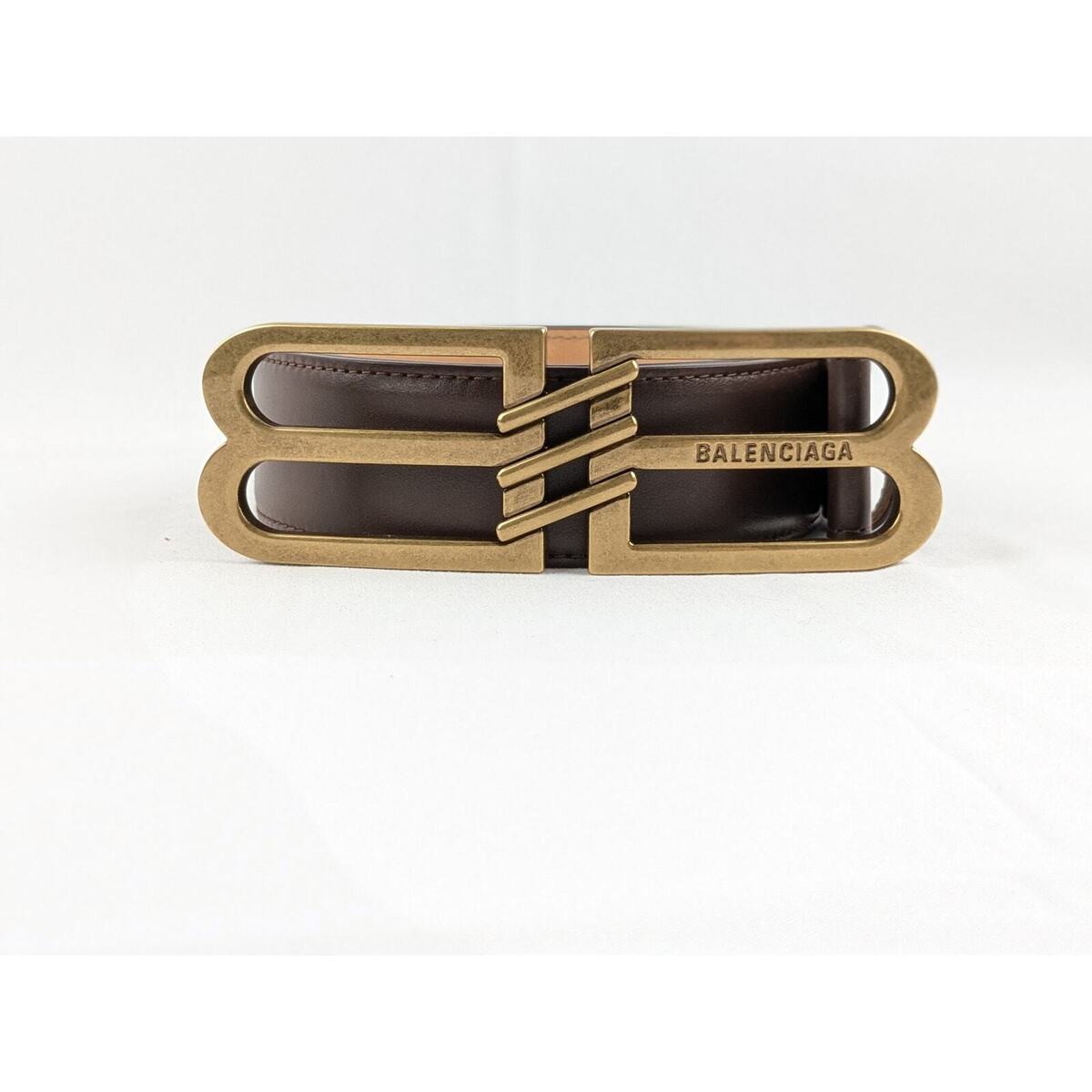 Balenciaga BB Logo Belt in Brown BNWB 95m | eBay Balenciaga BB Logo Belt in Brown BNWB 95m | eBay