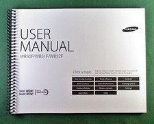 Samsung WB50F WB51F Instruction Manual: Full Color 140 Pages & Protective Covers