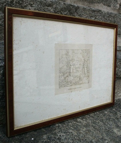 ANTICO QUADRO INCISIONE LITOGRAFIA OPERA Raffaello Sanzio Urb. Inv. N.C.Inc. 800 - Foto 5 di 12