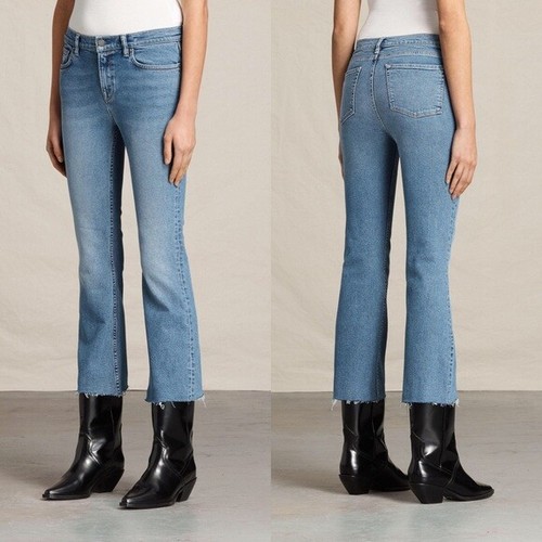 All Saints Zoe Cropped Bootcut Light 