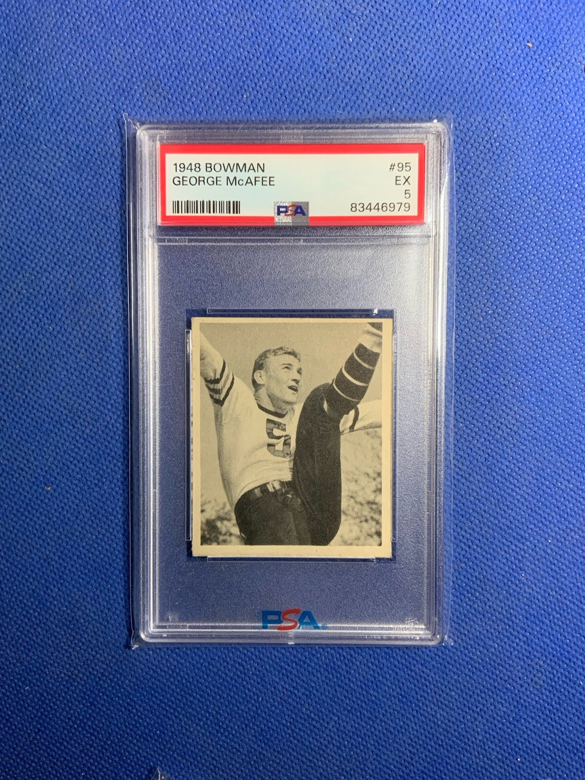 1948 George McAfee Bowman ROOKIE CARD Rc #95 Chicago Bears PSA 5**Just Graded**