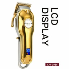 Professional KEMEI Cordless Hair Clippers Trimmer Shaving Cutting Beard Barber