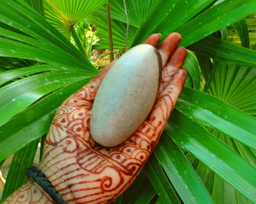 Shiva Lingam Stone Narmada River India Rare Special Nice Pocket Lingam~P-10 - Picture 6 of 8